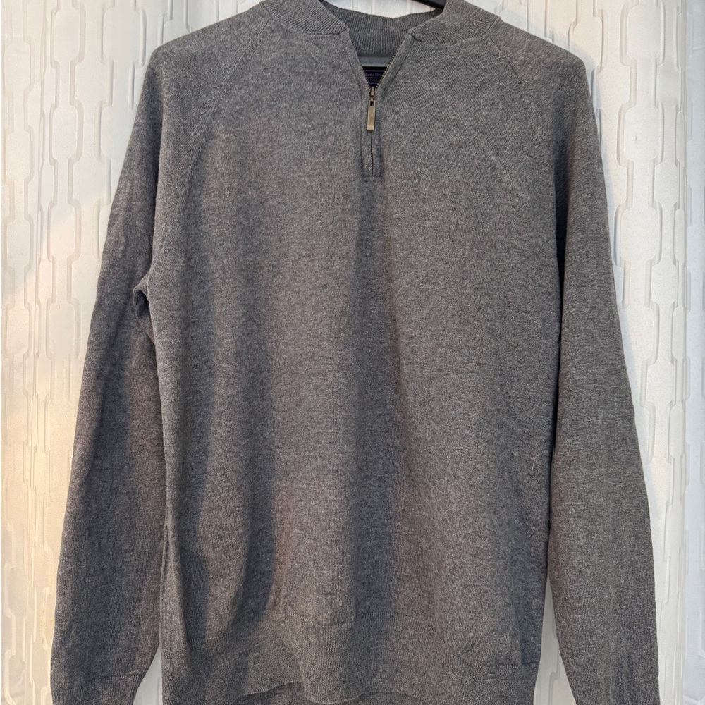 Wilken’s Brothers Men's Gray Half-Zip Sweater NWT- Size L